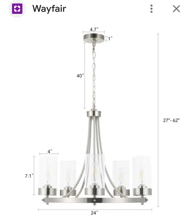 Wagon chandelier in Indoor Lighting & Fans in Kitchener / Waterloo - Image 3