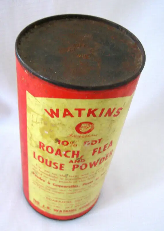 CONTENANT POUDRE  DDT WATKINS VINTAGE DDT CONTAINER in Arts & Collectibles in West Island - Image 5