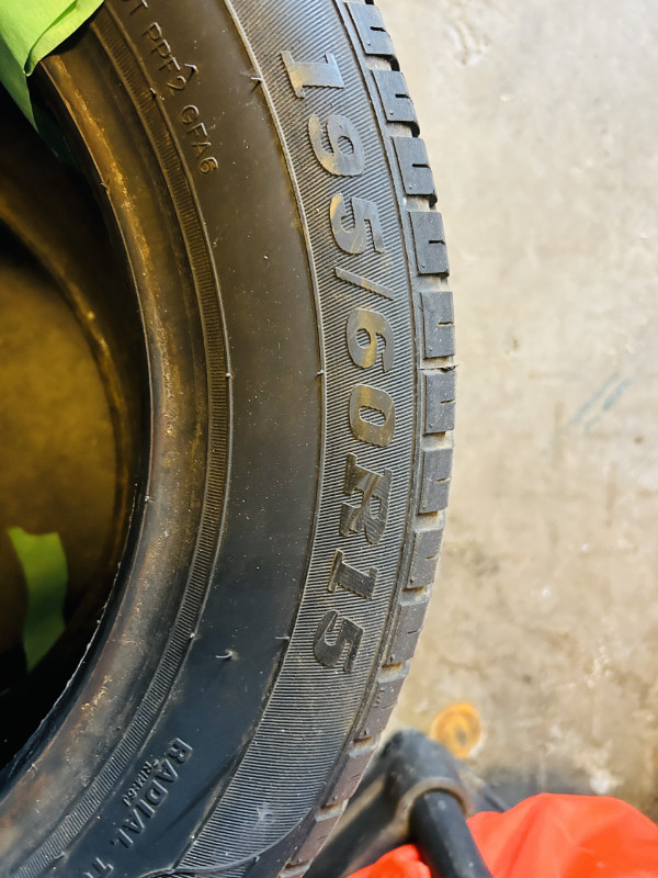 tire  195/60R15 summer tires (2) in Tires & Rims in Cape Breton - Image 2