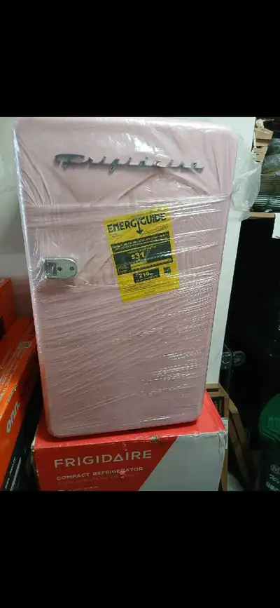 Frigidaire 3.2 Cu Ft Pink Retro Compact Rounded Corner Premium , View more