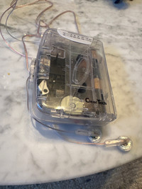 Clear cassette player