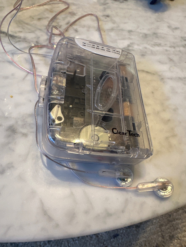 Clear cassette player in General Electronics in Vancouver