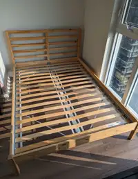 Double/full bed frame with slat