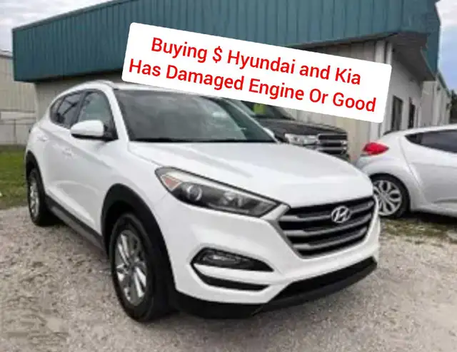 Buying $ Hyundai and Kia / has damaged engine 