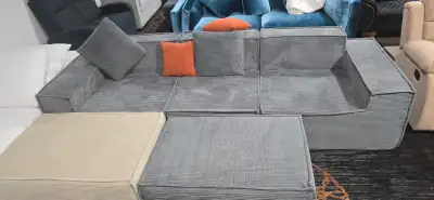 Brand new Compressible Corduroy fabric Modular couch, View more