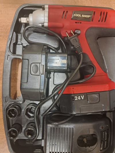 Tool Shop 24V0lt 1/2 inch Cordless Impact Wrench kit, View more