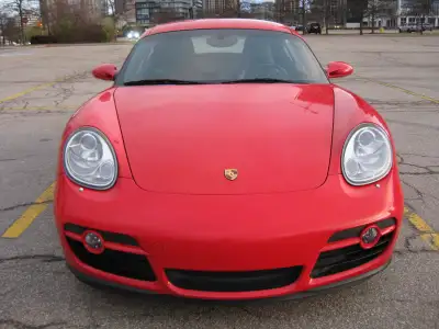 987.1 Guards red/sports chrono, Bose, xenon, super rare combo on a 2.7 base which is arguably the mo...