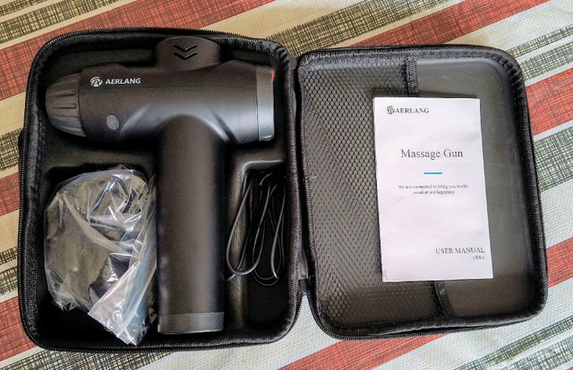 Aerlang Massage Gun (Brand New) ~ 6 Adjustable Heads, 20 Speed in Health & Special Needs in City of Toronto - Image 2