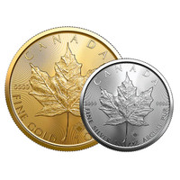 Silver Maple Leaf Coins for Sale Tubes of 25 + Bullion Bars +