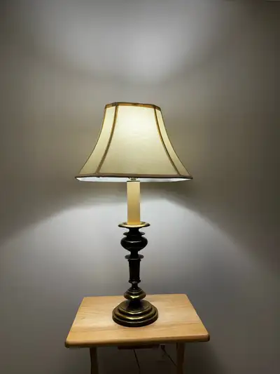 Table Lamp, vintage, heavy brass , View more