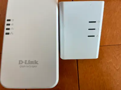 D-Link Powerline Wifi Extender and 3 Powerline Ethernet Adapters, View more