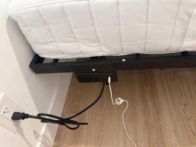 Queen size Bed matress and frame bought 4months ago from ikea in Beds & Mattresses in Richmond - Image 3