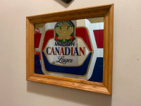 ISOLD Molson Canadian beer bar mirror mint condition