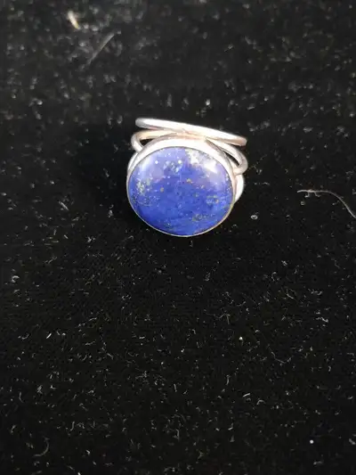 Lapis Lazuli and Sterling Silver Ring, View more