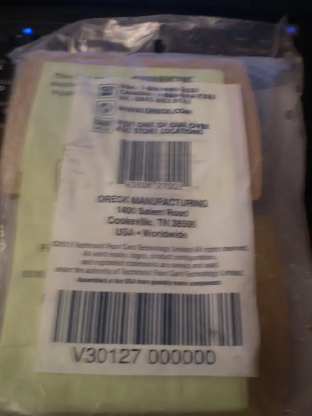 ORECK HOUSEKEEPER BAGS-HYPO ALLERGENIC- $1 EACH in Vacuums in Winnipeg - Image 4