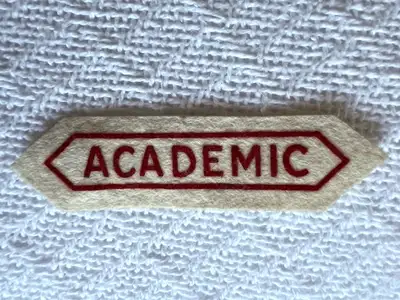 Vintage 1960s "Academic" Badge, View more