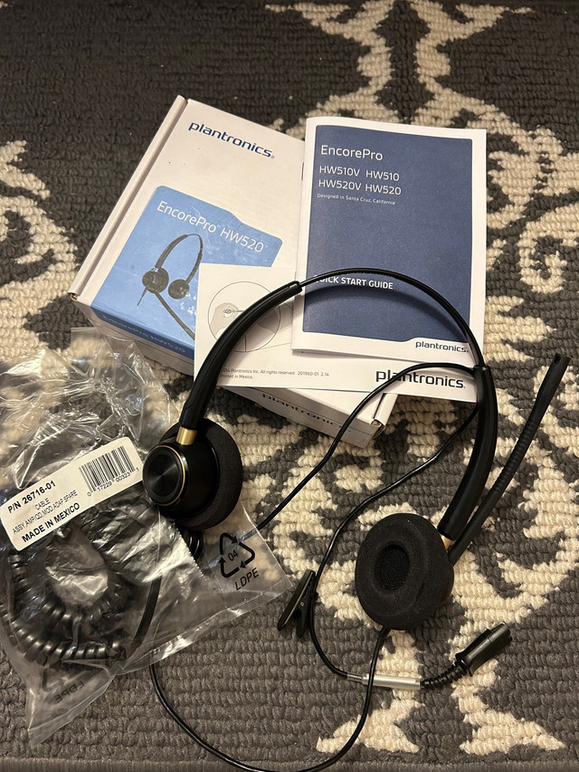 Plantronics EncorePro HW520 Headset dans Écouteurs  à Ville de Montréal