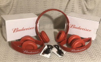 Budweiser Bluetooth Headphones. 