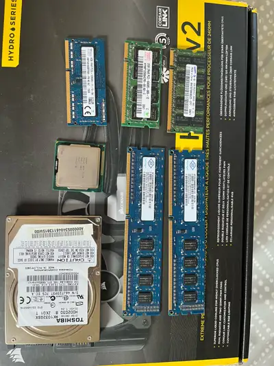 Ram, CPU and hard drives , View more