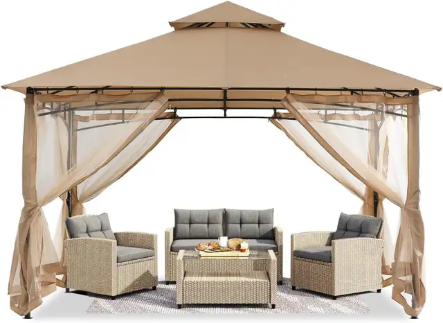 ABCCANOPY 10x12 Outdoor Garden Gazebo For Patio with Steel Frame