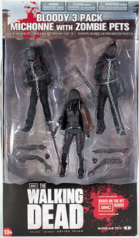 The Walking Dead Action Figure Bloody 3-Pack Series - Michonne