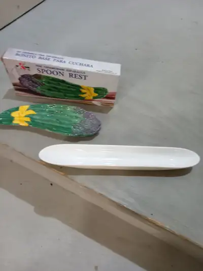 2 Serving plates $5.00 each One Spoon Holder Pickle PICK UP ONLY CASH ONLY Text or Call for Faster R...