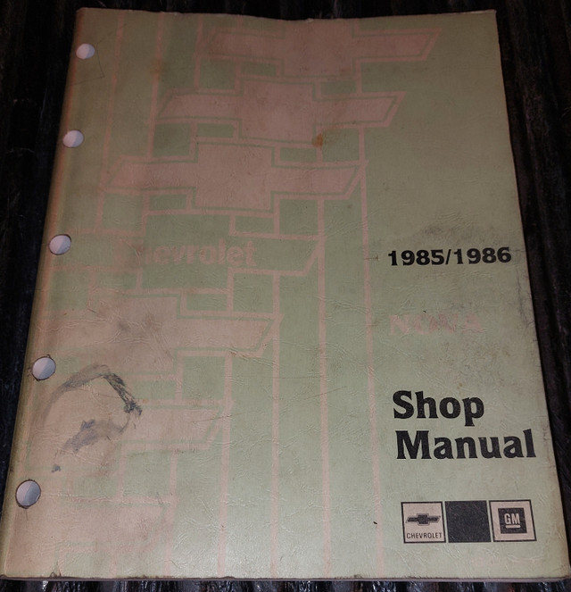 1985-86 Chevy NOVA Shop Manual in Other in Kingston