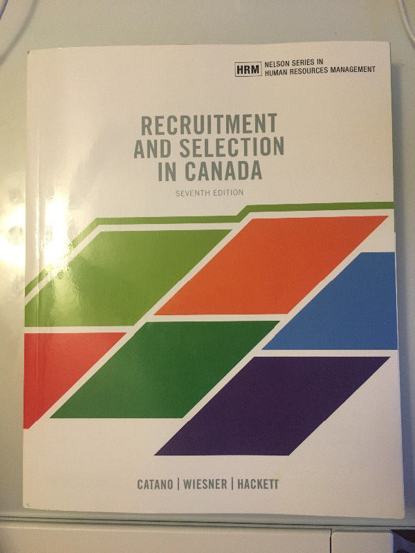 Recruitment and Selection in Canada, 7th edition in Textbooks in City of Toronto