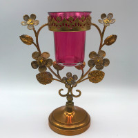 French Antique Altar Oil Lamp Sanctuary Light