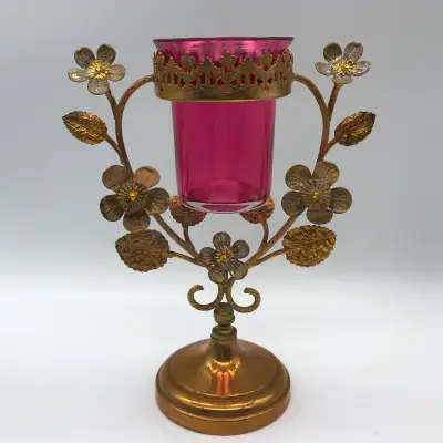 French Antique Altar Oil Lamp Sanctuary Light, View more