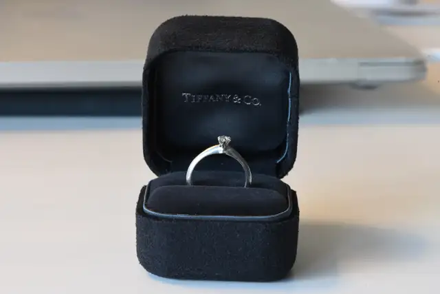 Tiffany & Co. Platinum Diamond Ring in Jewellery & Watches in Downtown-West End - Image 2