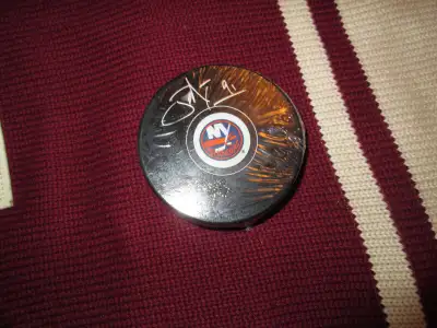 John Tavares Signed Islanders Puck Frameworth C.O.A., View more