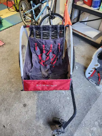 schwinn double bike trailer, View more