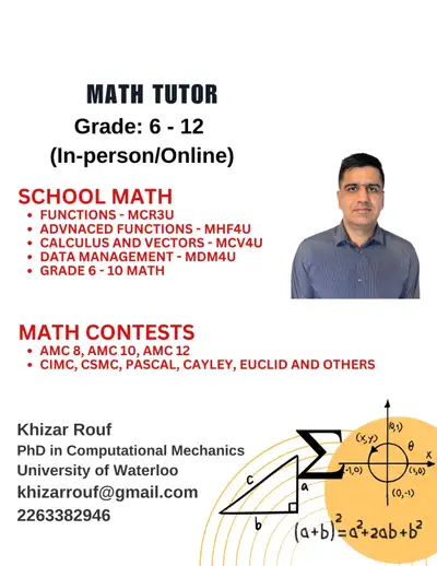 MATH Contests [Euclid, AMC, CEMC etc.] and School Math, View more