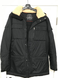 Men's Parka with Attached Hood Size Large