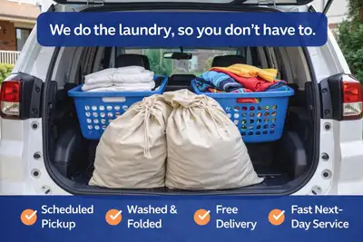 Laundry Pick-Up & Drop-Off Help Available, View more