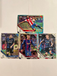 Cartes soccer 5$ chaque / each Topps chrome 2021-22 Champions le