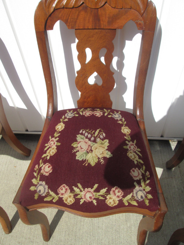 vintage needlepoint chairs in Chairs & Recliners in Hamilton - Image 2