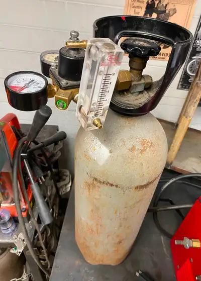 Welding Cart - $25.00 Carbon Dioxide Bottle - $100.00 Package Deal for all $110