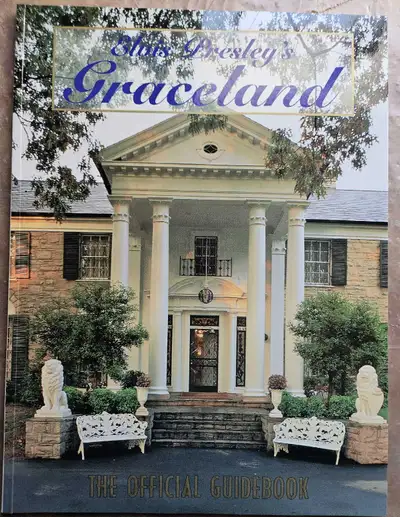 Graceland official souvenir guidebook sanctioned by the estate. $40. Also... 2 Newspaper reprints an...