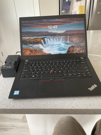 LENOVO T480 S laptop with dock 