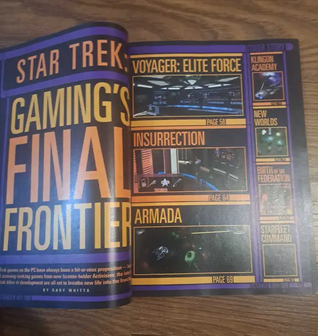 PC Gamer July 1999 Star Trek seven of nine poster in Magazines in Laval / North Shore - Image 8