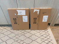 2 Ikea OXBERGGlass doors, white, 40x35 cm - Brand New in Boxes