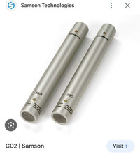 Samson CO2 stereo pair condenser mics
