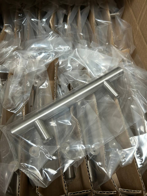 NEW! Brushed Stainless Steel Cabinet Pulls with size options in Hardware, Nails & Screws in Calgary - Image 4