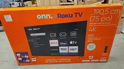 Onn Roku Tv 75 inch 4k, View more