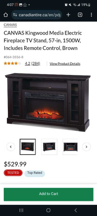 Fireplace entertainment stand