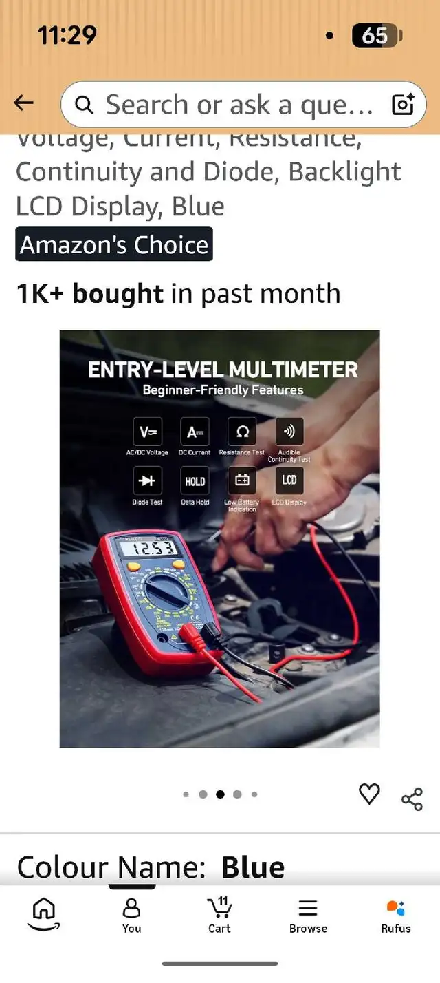 AstroAI Digital Multimeter AM33D554751565801072644