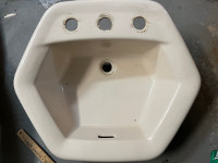 Lavabo ceramique beige - salle de bain