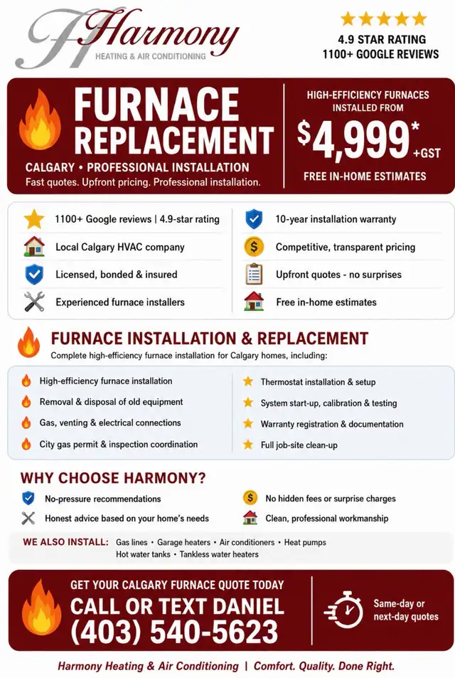 Furnace Replacements & Air Conditioner Installations538899690501580809